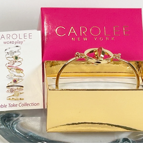 Carolee Word Play Mother Heart Spinning Bracelet Double Take Collection NEW - Picture 3 of 8